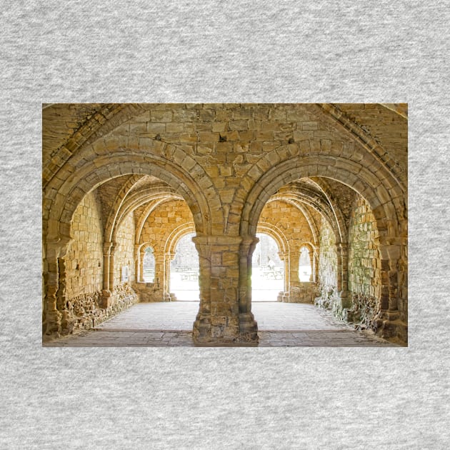 Kirkstall Abbey Cloisters by zglenallen